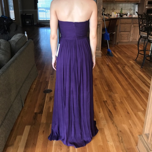 J. Crew Purple Long Formal/Bridesmaid dress - Picture 2 of 4